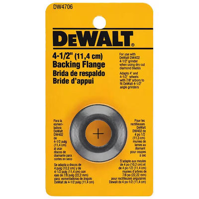 DeWalt 4-1/2 in. D Metal Backing Flange 5/8 in.-11 8500 rpm
