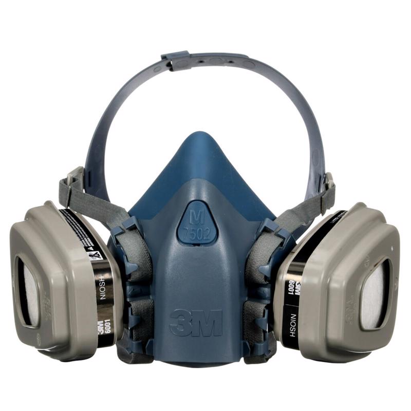 3M P95 Paint Project Half Face Respirator Valved Multicolored M