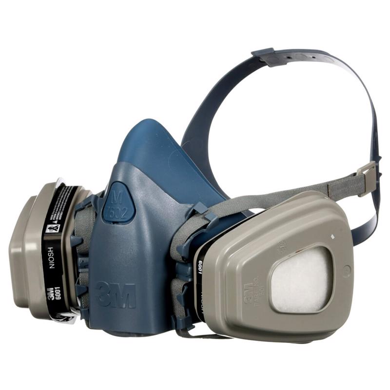 3M P95 Paint Project Half Face Respirator Valved Multicolored M
