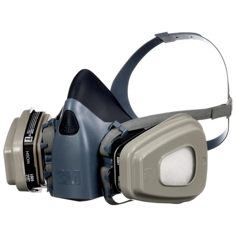 3M P95 Half Face Respirator Valved Blue L