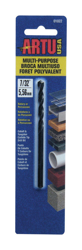 ARTU 7/32 in. X 3-3/4 in. L Tungsten Carbide Tipped Drill Bit Straight Shank