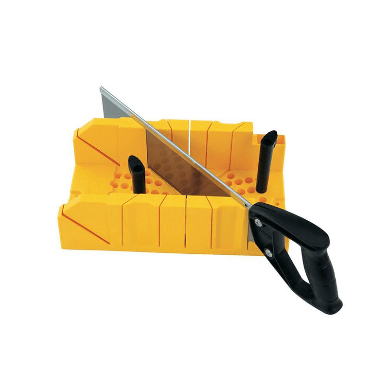 Stanley High Impact Polypropylene Clamping Miter Box with Saw