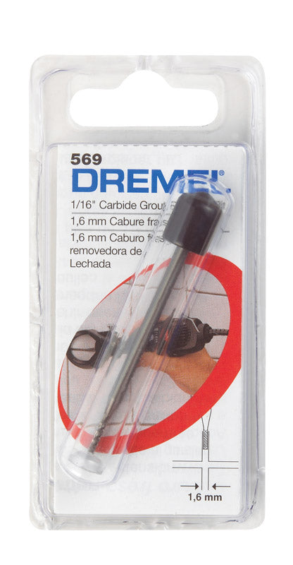Dremel 1/16 in. X 1-1/2 in. L High Speed Steel Grout Removal Bit