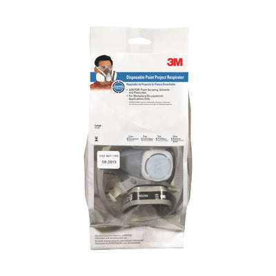 3M P95 Paint Spray and Pesticide Cup Disposable Respirator Gray L