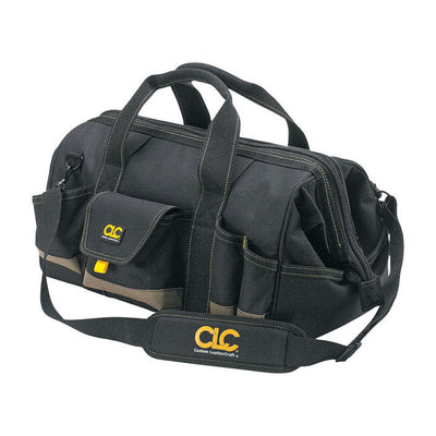 CLC 11 in. W X 12 in. H Polyester Tool Bag 25 pocket Black/Tan