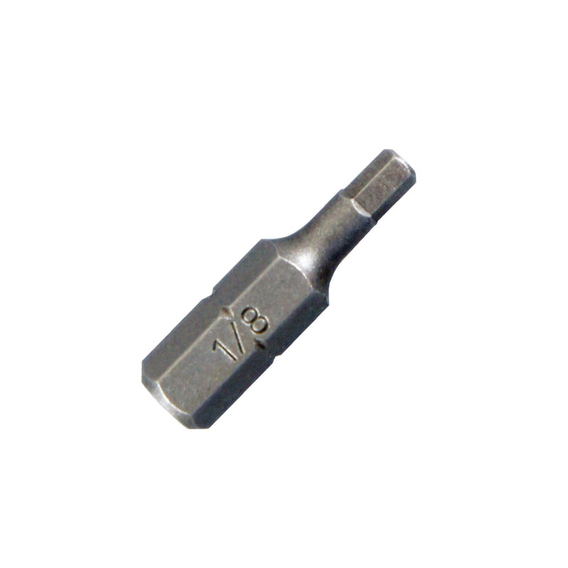 Best Way Tools Hex 1/8 in. X 1 in. L Screwdriver Bit Carbon Steel