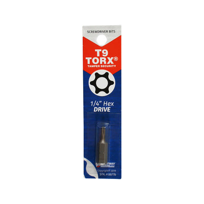 Best Way Tools Torx T9 X 1 in. L Screwdriver Bit Carbon Steel