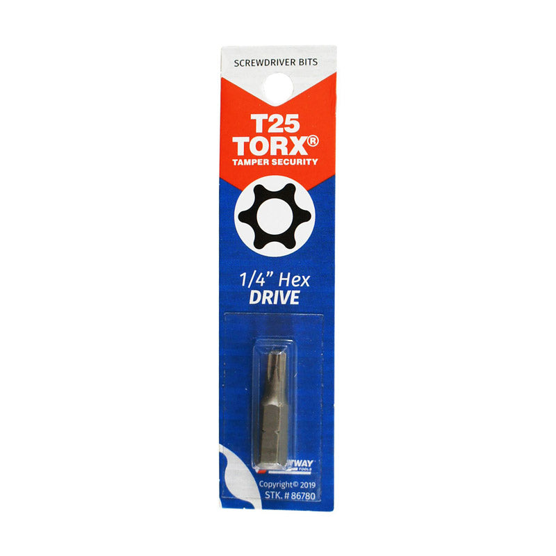 Best Way Tools Torx T25 X 1 in. L Screwdriver Bit Carbon Steel