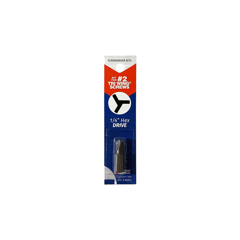 Best Way Tools Tri-Wing Torx #2 X 1 in. L Screwdriver Bit Carbon Steel