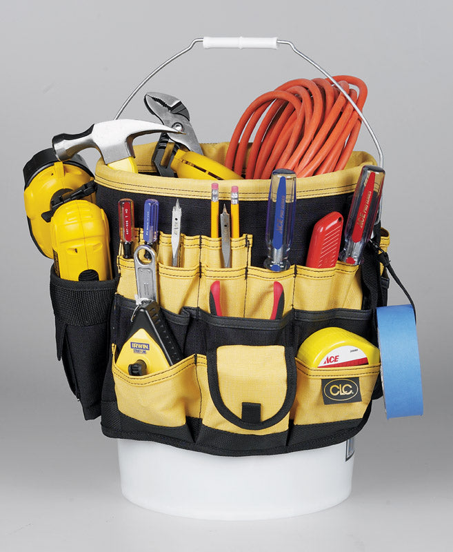 CLC 3.25 in. W X 13 in. H Polyester Bucket Organizer 61 pocket Black