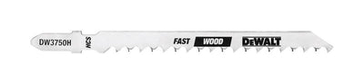 DEWALT 4 in. High Carbon Steel T-Shank Jig Saw Blade 6 TPI 5 pk