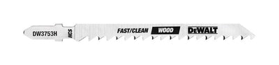DeWalt 4 in. High Carbon Steel T-Shank Jig Saw Blade 6 TPI 5 pk