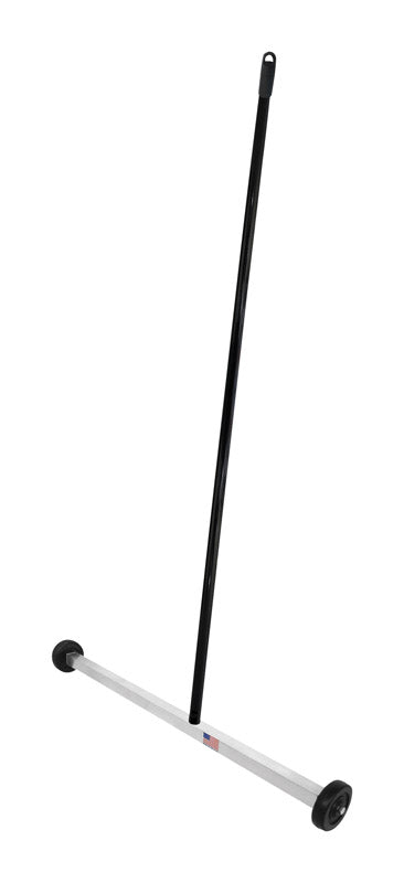 Magnet Source 43 in. L X 30 in. W Black/White Push-Type Magnetic Mini Sweeper 55 lb. pull