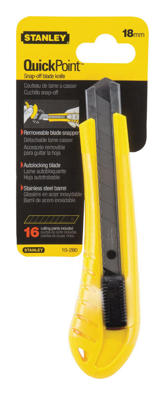 Stanley Retractable Snap-Off Utility Knife Black/Yellow
