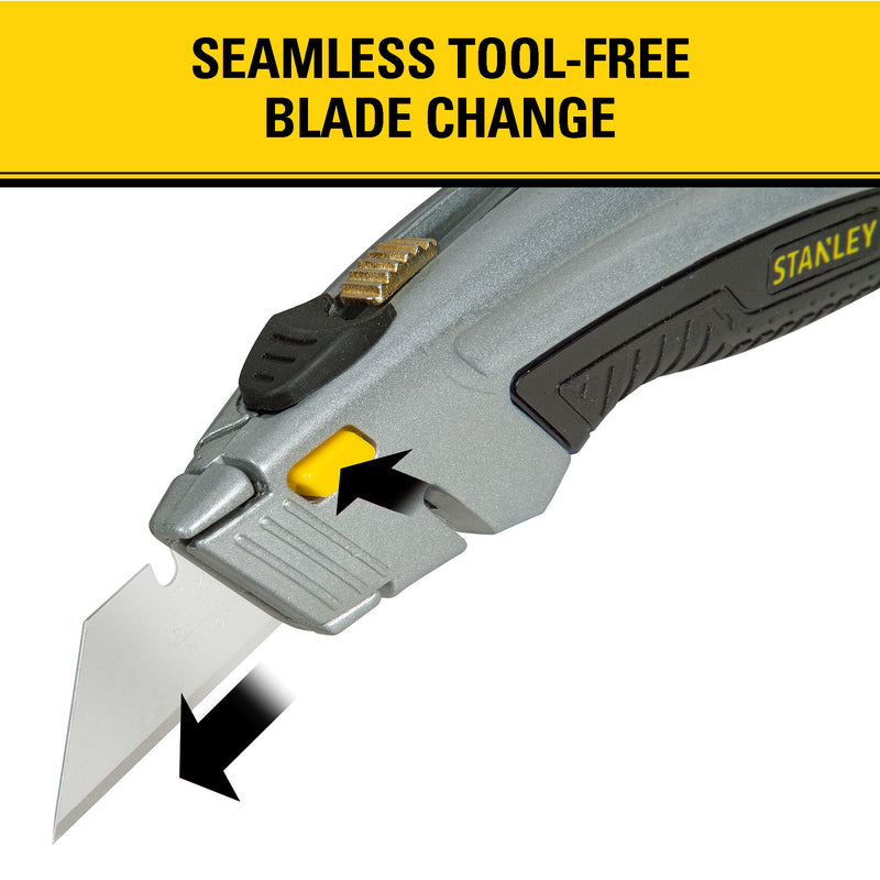 Stanley InstantChange 6-5/8 in. Retractable Utility Knife Black/Gray