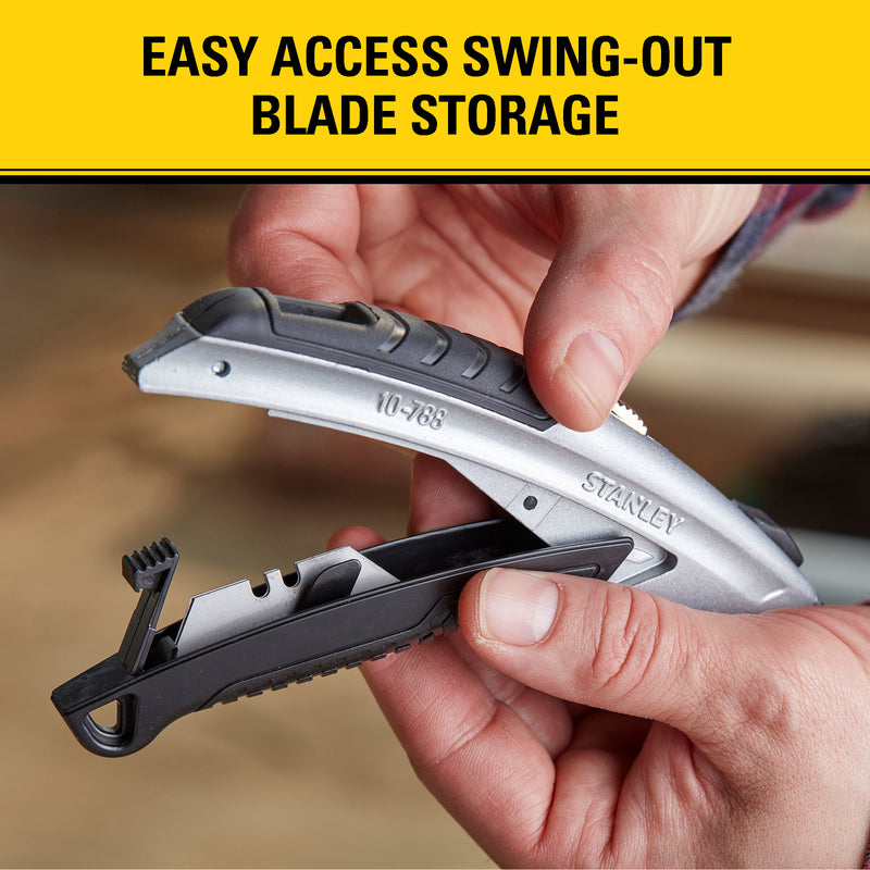 Stanley InstantChange 6-5/8 in. Retractable Utility Knife Black/Gray