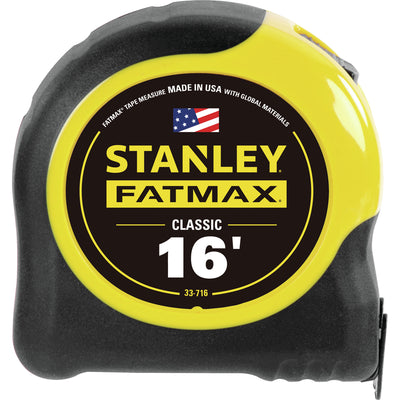 Stanley FatMax 16 ft. L X 1.25 in. W Compact Wide Blade Tape Measure