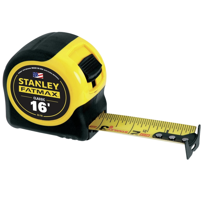 Stanley FatMax 16 ft. L X 1.25 in. W Compact Wide Blade Tape Measure