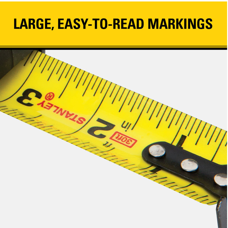 Stanley FatMax 30 ft. L X 1.25 in. W Compact Wide Blade Tape Measure