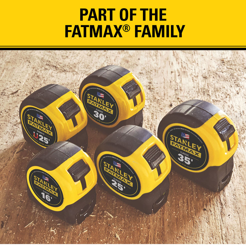 Stanley FatMax 30 ft. L X 1.25 in. W Compact Wide Blade Tape Measure