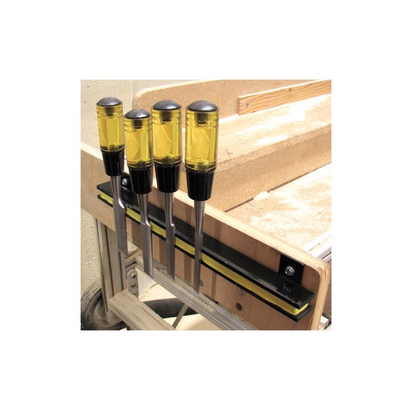 Magnet Source 24 in. L X 1 in. W Black Magnetic Tool Holder 20 lb. pull