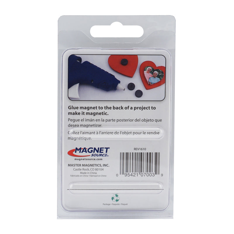 Magnet Source .197 in. L X .701 in. W Black Disc Magnets 0.7 lb. pull 8 pc