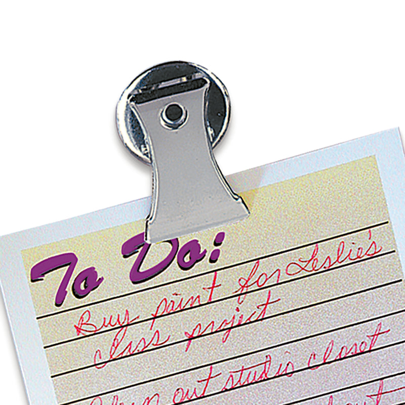Magnet Source 1.8 in. L X 1 in. W Silver Clip Magnetic Clips 3 lb. pull 2 pc