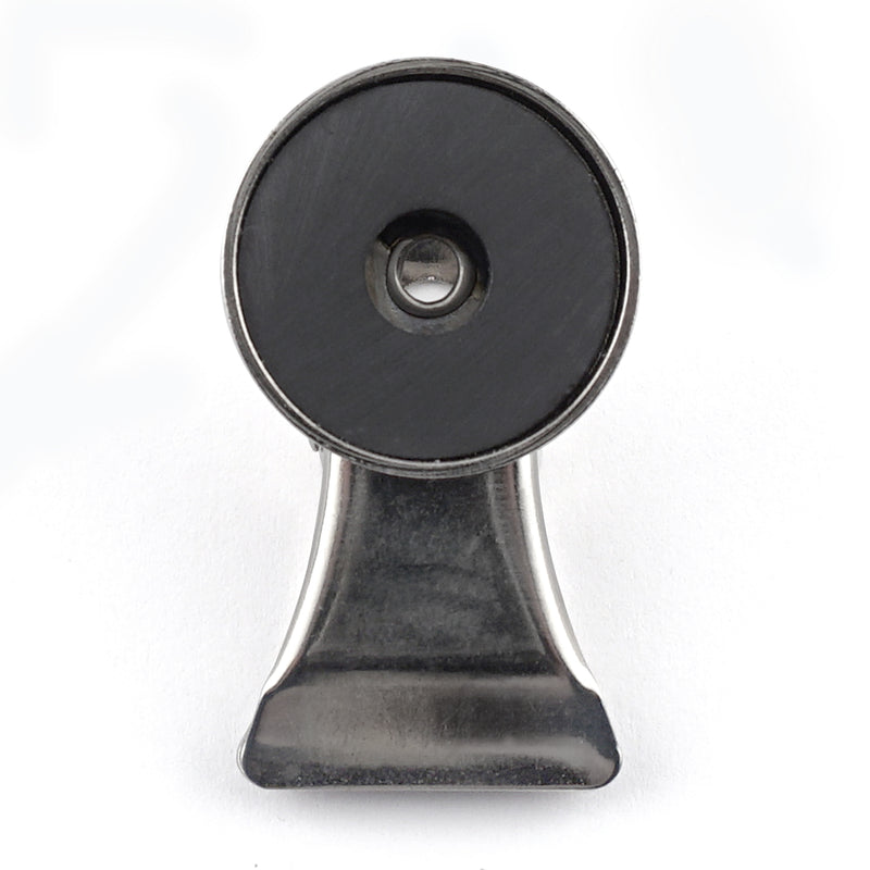 Magnet Source 1.8 in. L X 1 in. W Silver Clip Magnetic Clips 3 lb. pull 2 pc