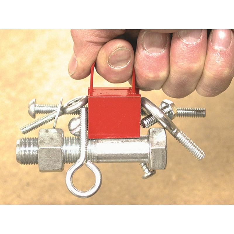 Magnet Source 1 in. L X .75 in. W Red Handle Magnet 25 lb. pull