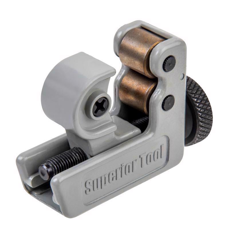Superior Tool 1-1/8 in. Mini Tube Cutter Black/Gray