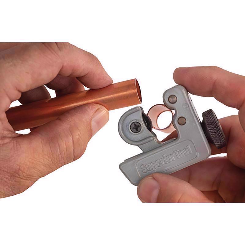 Superior Tool 1-1/8 in. Mini Tube Cutter Black/Gray