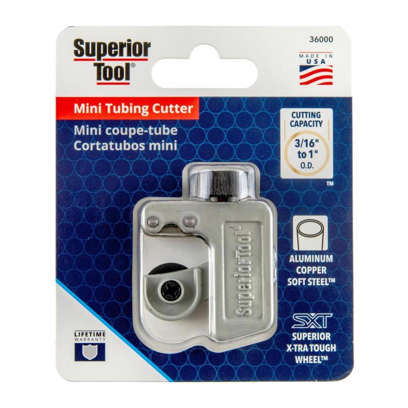 Superior Tool 1 in. Tubing Cutter Gray