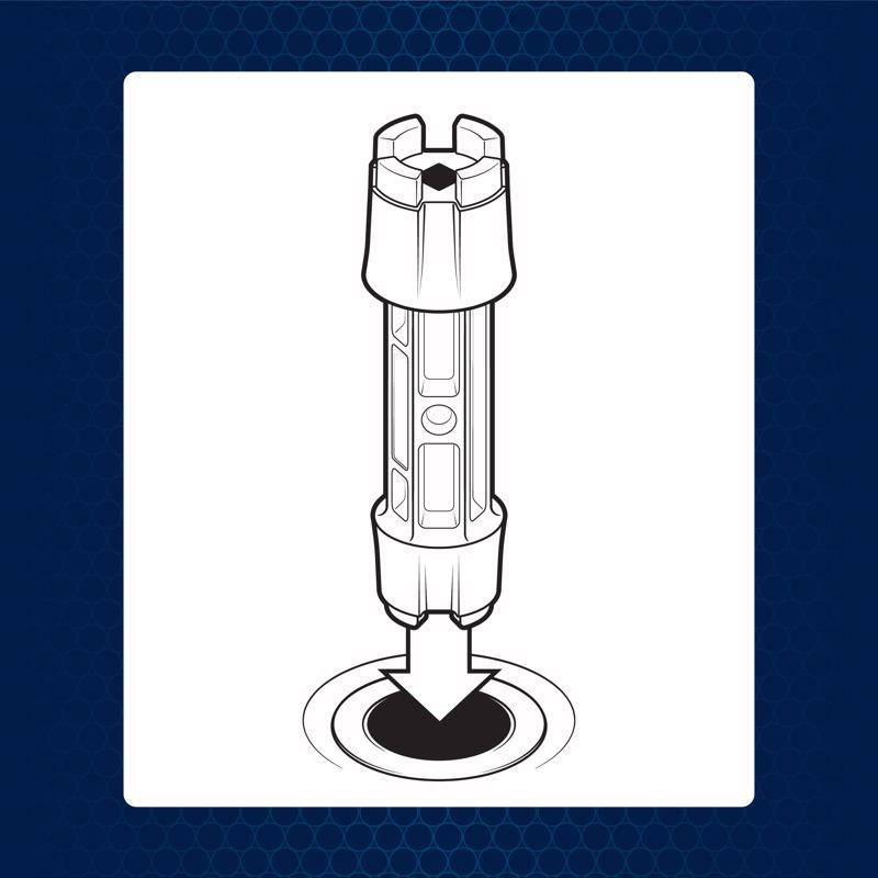 Superior Tool Drain Wrench Gray