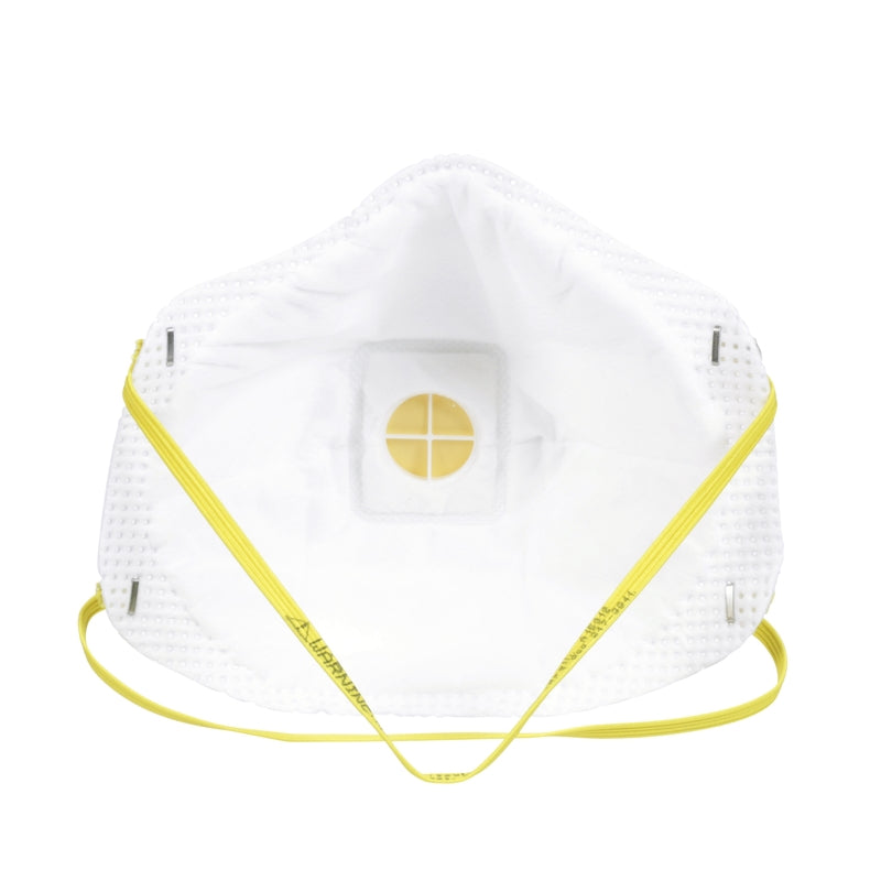 3M N95 Paint Sanding Cup Disposable Respirator Pro-Series Valved White One Size Fits All