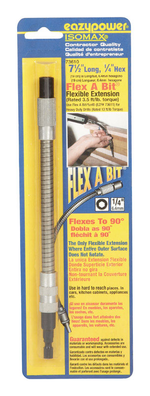 Eazypower Isomax 7-1/2 in. Steel Bit Extension Extension 1/4 in. Hex Shank