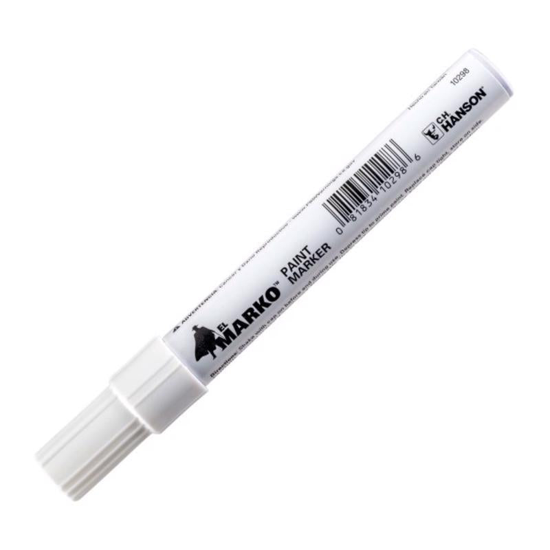C.H. Hanson El Marko White Valve Tip Paint Marker