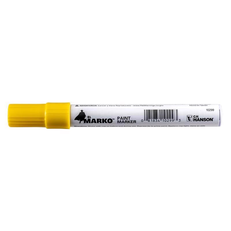 C.H. Hanson El Marko Yellow Valve Tip Paint Marker