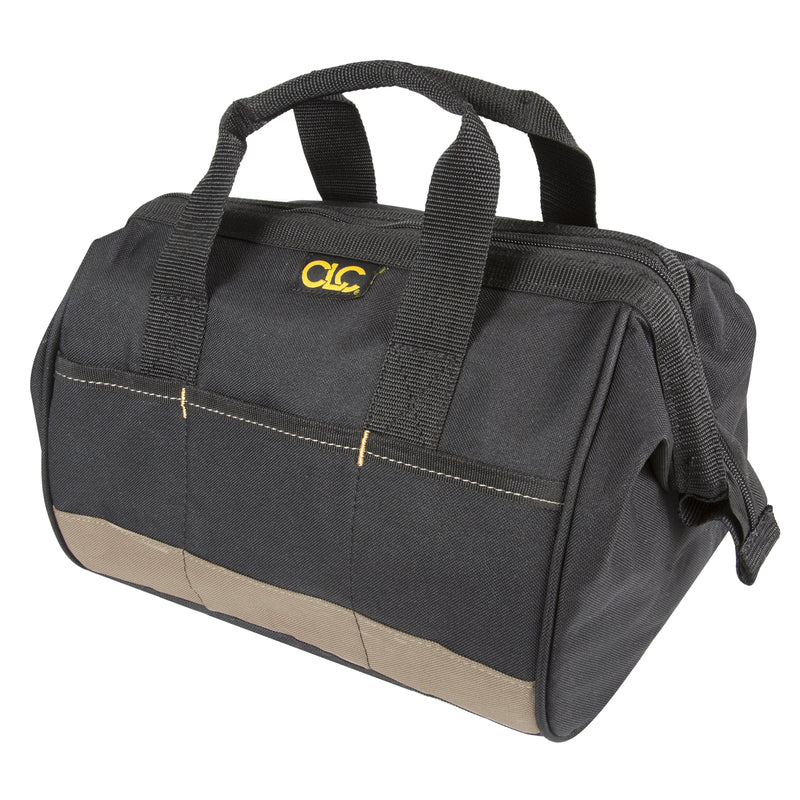 CLC 8.5 in. W X 8 in. H Polyester Tool Bag 14 pocket Black/Tan