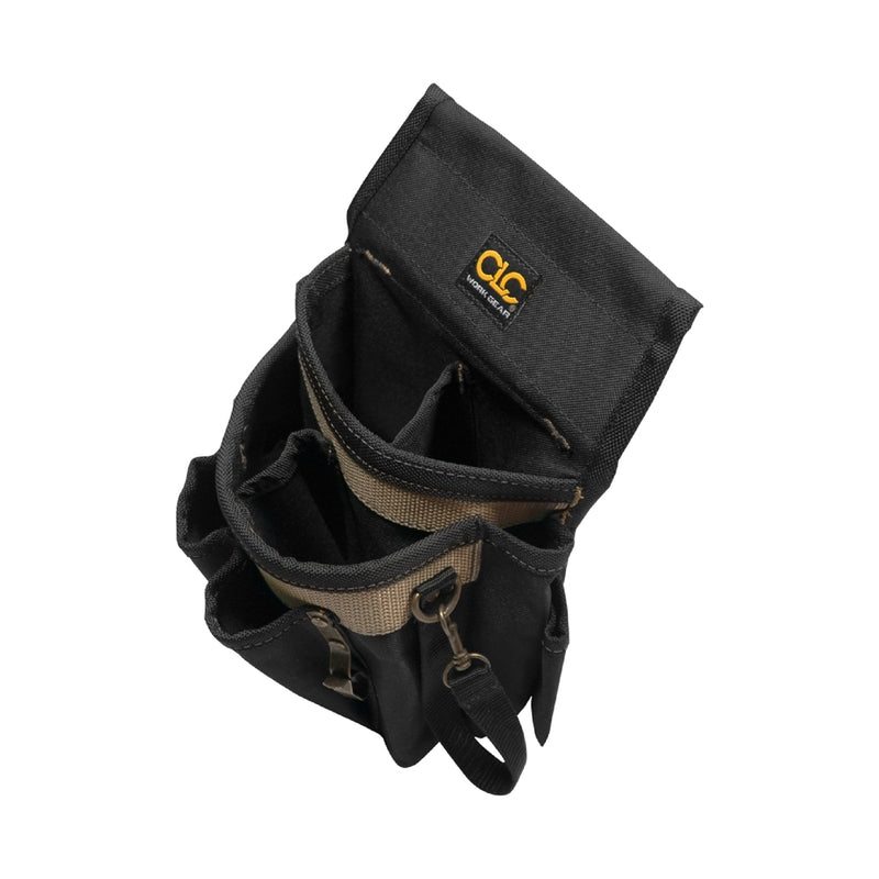 CLC 3.5 in. W X 11 in. H Polyester Electrician's Pouch 10 pocket Black/Tan