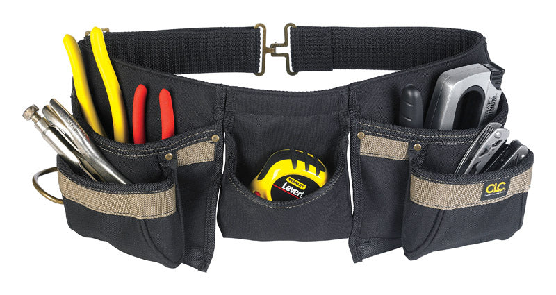 CLC Heavy Duty 8 pocket Polyester Apron Black
