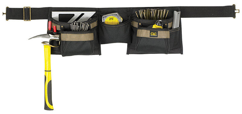 CLC Heavy Duty 8 pocket Polyester Apron Black
