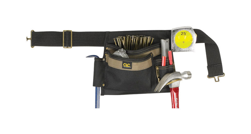 CLC Heavy Duty 5 pocket Polyester Apron Black