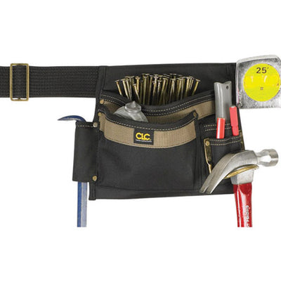 CLC Heavy Duty 5 pocket Polyester Apron Black