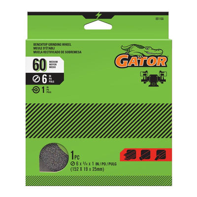 Gator 6 in. D X 1 in. Grinding Wheel