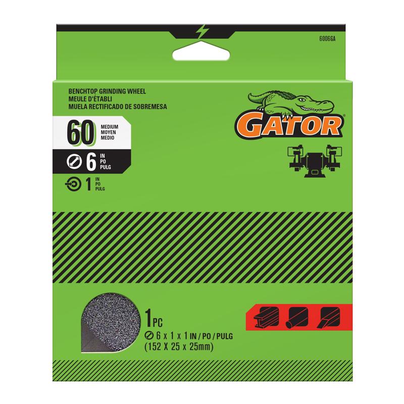 Gator 6 in. D X 1 in. Grinding Wheel