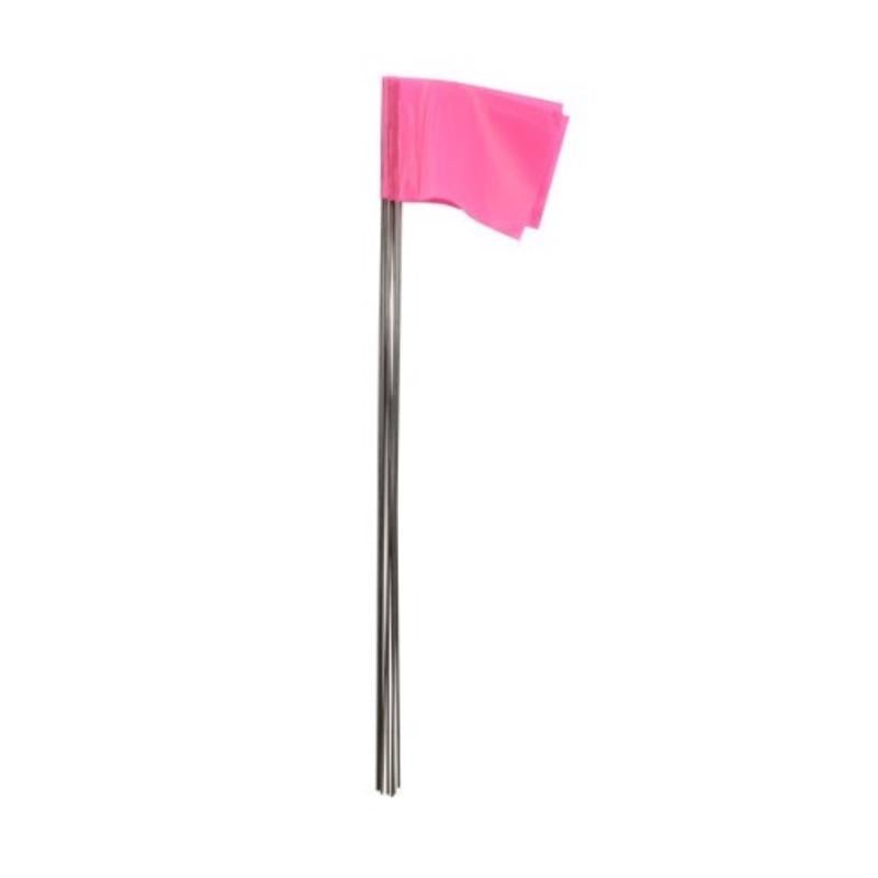 C.H. Hanson 15 in. Fluorescent Pink Marking Flags Polyvinyl 10 pk