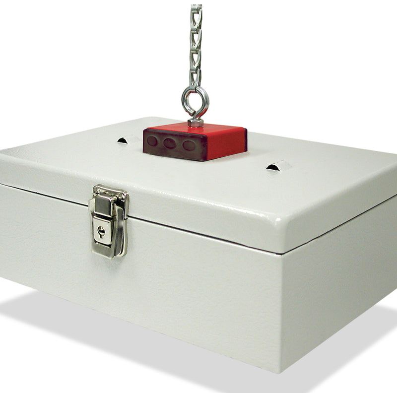 Magnet Source 2.375 in. L X 2.375 in. W Red Retrieving Magnet 40 lb. pull