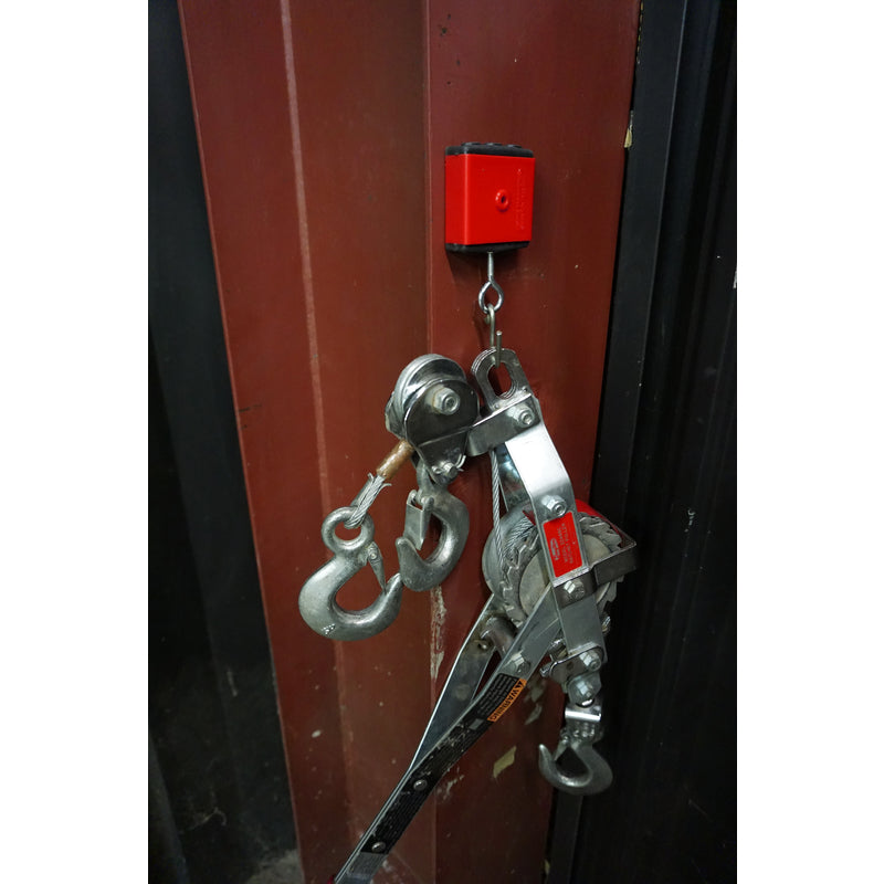 Magnet Source 2.375 in. L X 2.375 in. W Red Retrieving Magnet 40 lb. pull