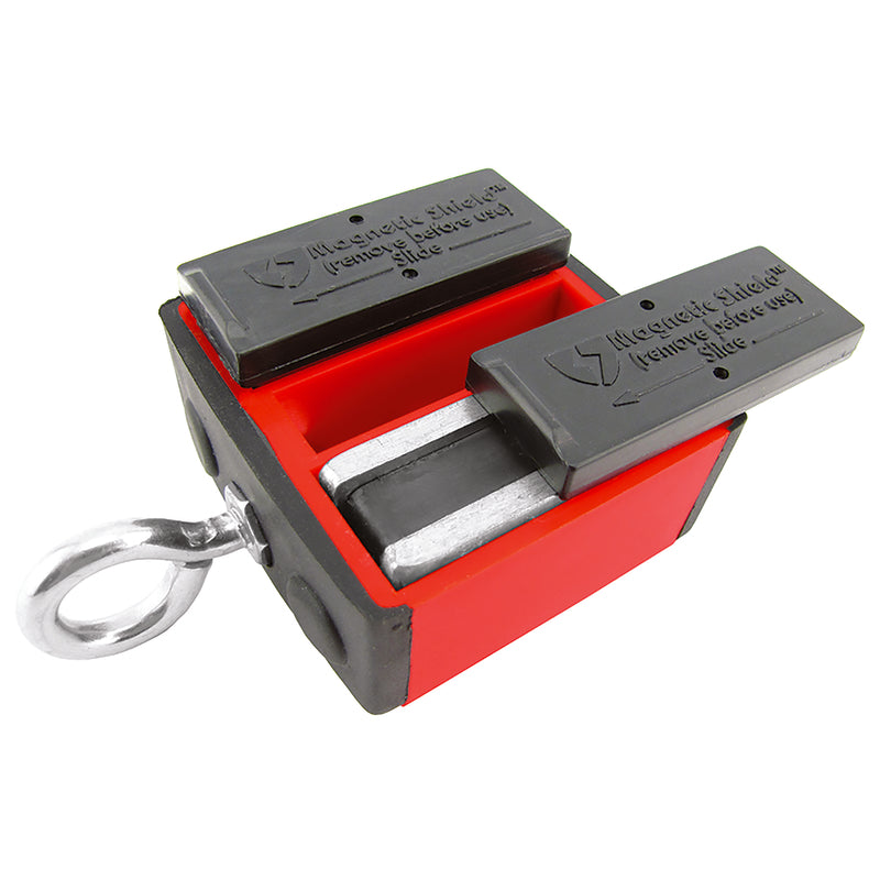 Magnet Source 2.375 in. L X 2.375 in. W Red Retrieving Magnet 40 lb. pull
