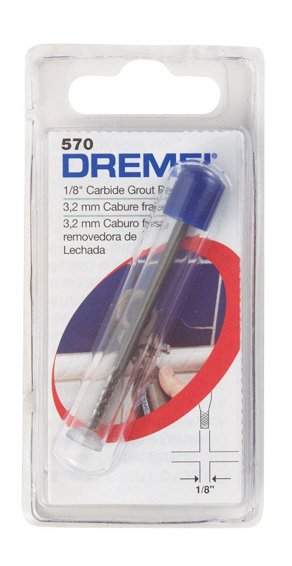 Dremel 1/8 in in. X 1-1/2 in. L Carbide Tipped Grout Removal Bit